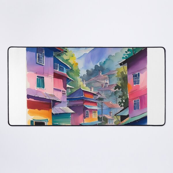 Item preview, Darjeeling Queen of Hills Watercolor designed and sold by Places On Earth.