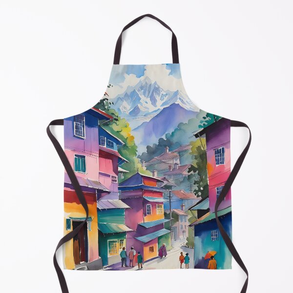 Item preview, Darjeeling Queen of Hills Watercolor designed and sold by Places On Earth.