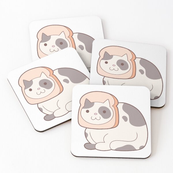 Item preview, Black and White Spotted Cat in Bread designed and sold by CherubGB.