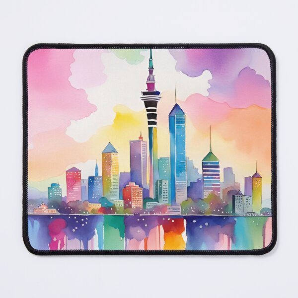 Item preview, Rainbow Auckland City Skyline designed and sold by Places On Earth.