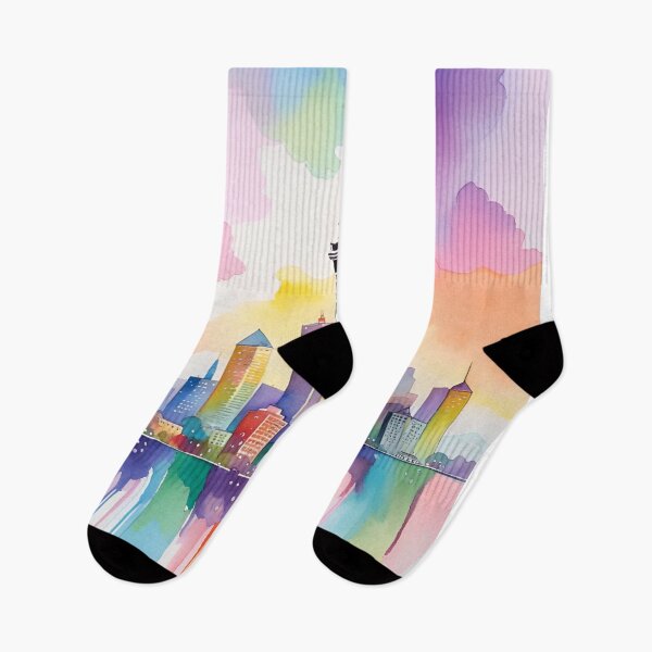 Item preview, Rainbow Auckland City Skyline designed and sold by Places On Earth.