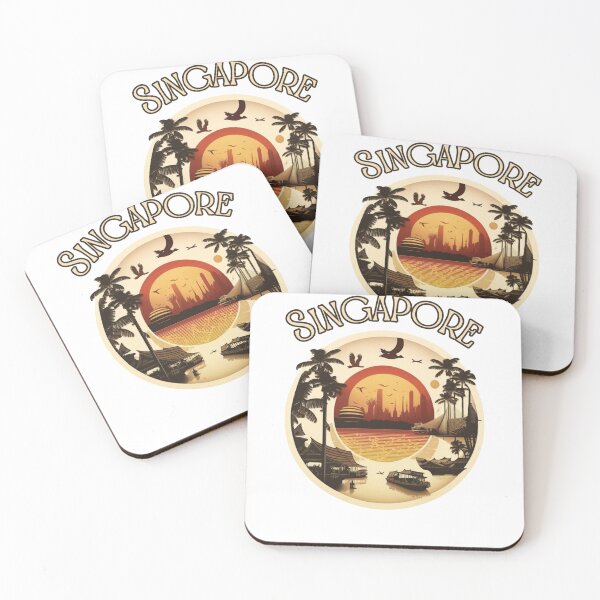 Item preview, Singapore Malaysia Street Art - Retro Vintage  designed and sold by stickercuffs.