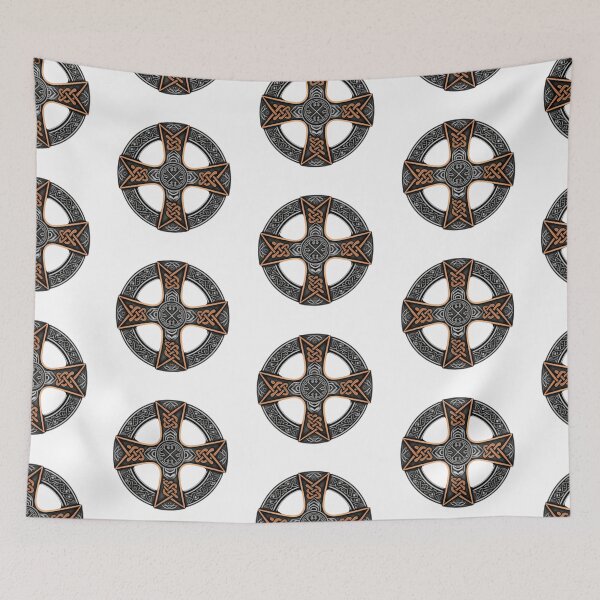 Item preview, Celtic Cross with Knots | White | Pagan Heritage designed and sold by FantasySoul.