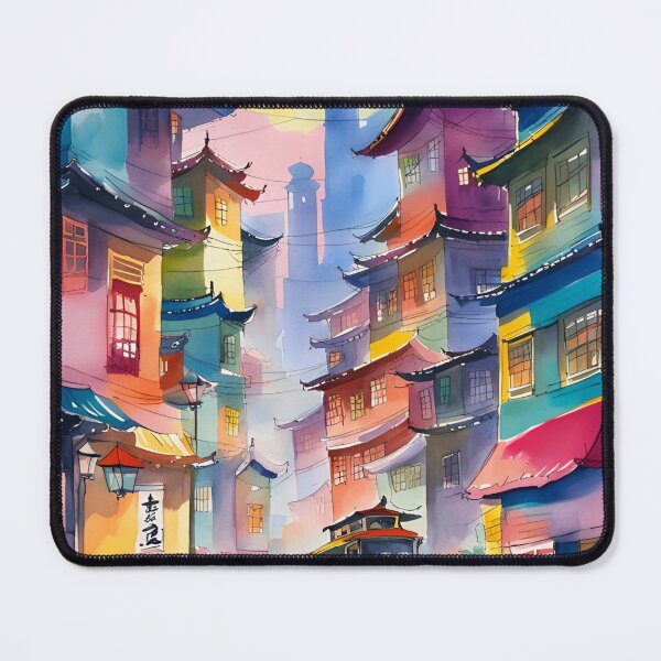 Item preview, Busan City Streets Watercolor designed and sold by Places On Earth.