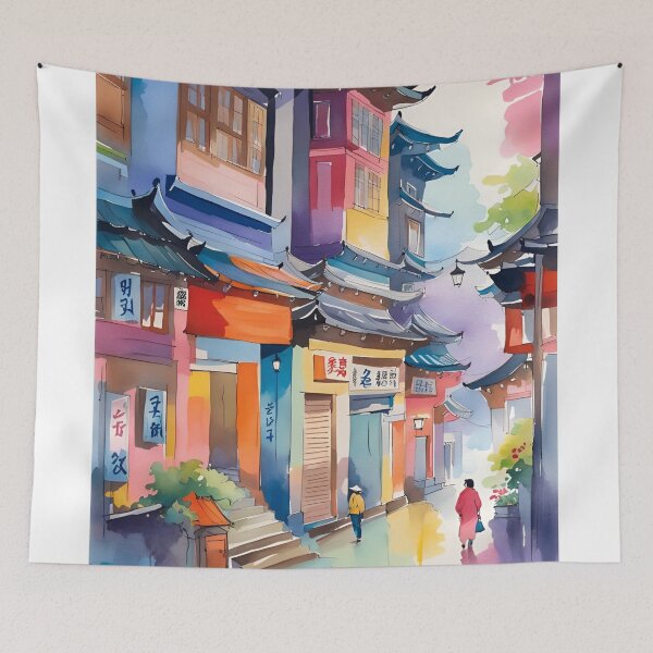 Item preview, Daegu Busan Korea Street designed and sold by Places On Earth.