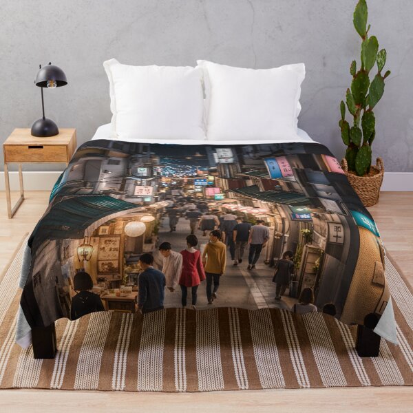 Item preview, Korean Street at Night Seoul designed and sold by Places On Earth.