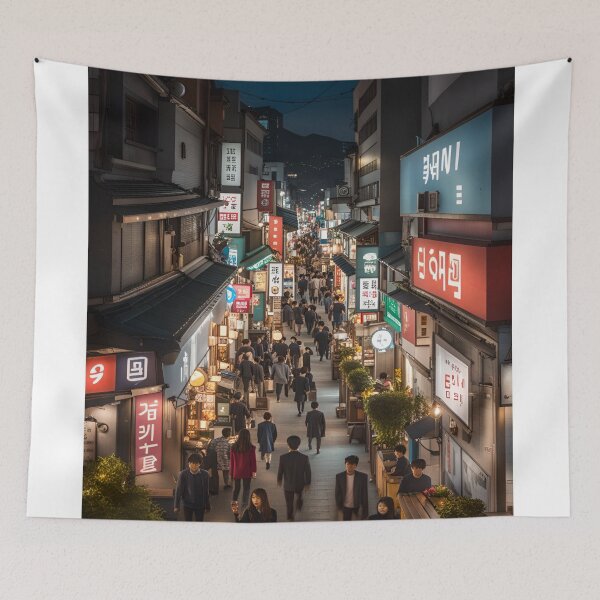 Item preview, Itaewon Korean Seoul Street designed and sold by Places On Earth.