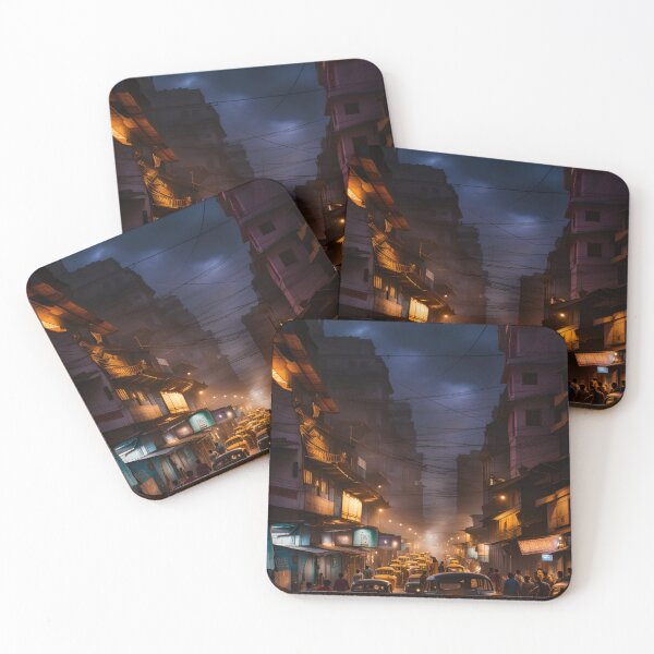 Item preview, Kolkata Night Street Light India designed and sold by Places On Earth.