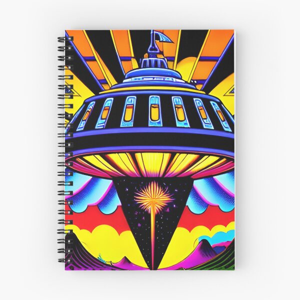 Item preview, Area 51 – Trippy Neon Retro UFO 113 | Lazar designed and sold by Benito Del Ray.