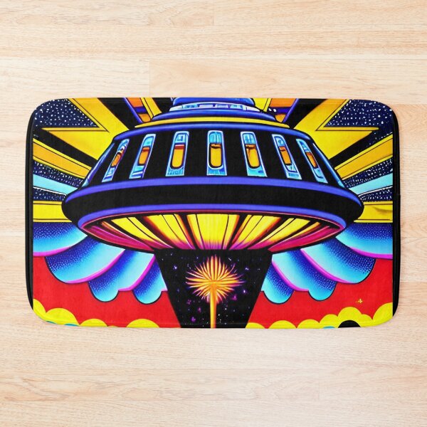 Item preview, Area 51 – Trippy Neon Retro UFO 113 | Lazar designed and sold by Benito Del Ray.