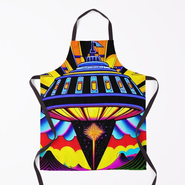 Item preview, Area 51 – Trippy Neon Retro UFO 113 | Lazar designed and sold by Benito Del Ray.