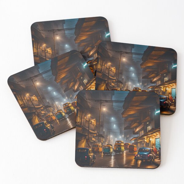Item preview, Kolkata Night Lights Street designed and sold by Places On Earth.