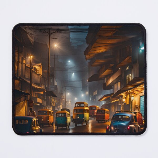 Item preview, Kolkata Night Lights Street designed and sold by Places On Earth.