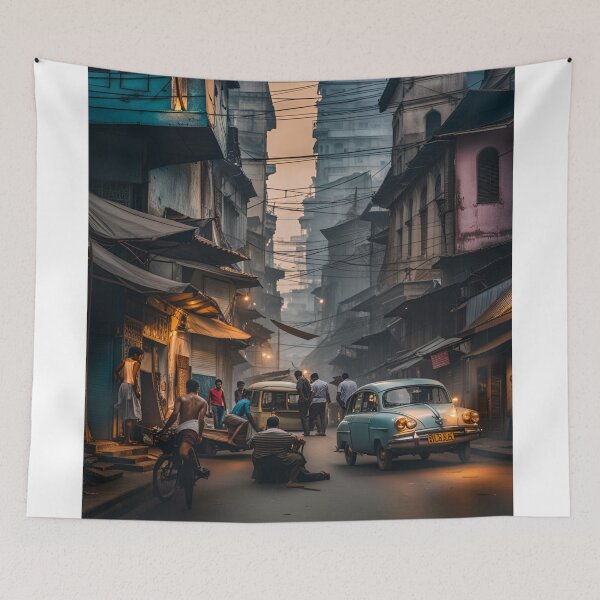Item preview, Kolkata Calcutta Street India designed and sold by Places On Earth.