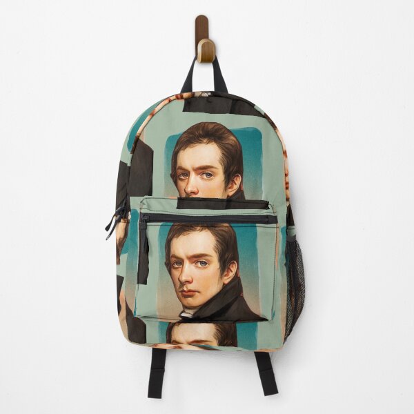 Item preview, English Essayist William Hazlitt - green - illustration  designed and sold by Litstoy.