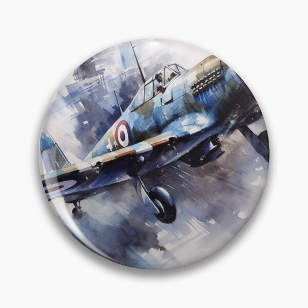 Item preview, Spitfire 1938 Royal Air Force Jet Watercolour Painting Print designed and sold by PicTechNowArt.