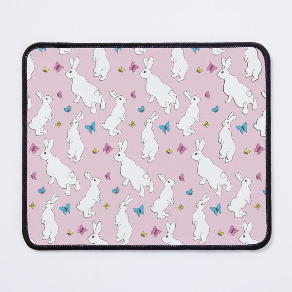 Item preview, Curious bunnies pattern - pink designed and sold by immortalilith.