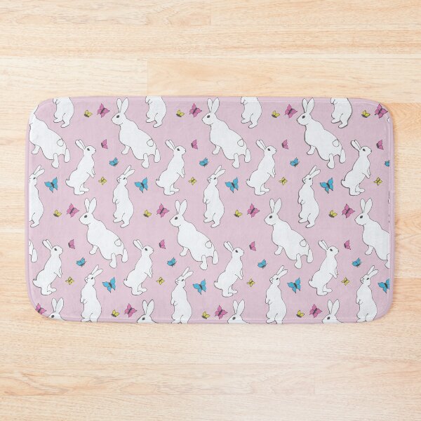 Item preview, Curious bunnies pattern - pink designed and sold by immortalilith.