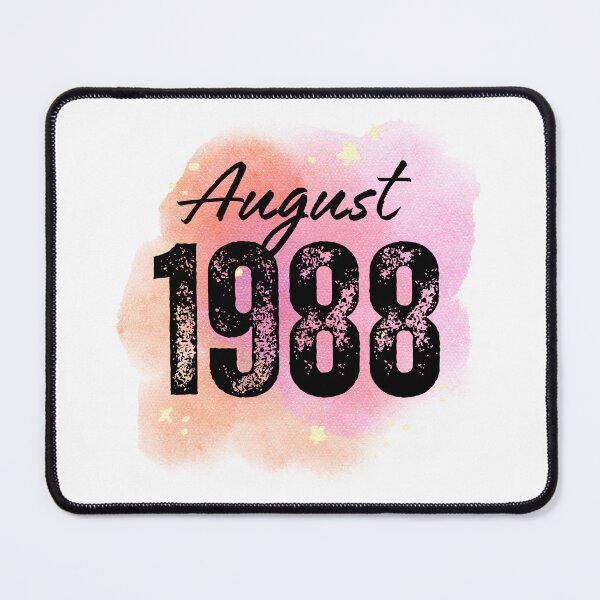Item preview, August 1988 Birthday designed and sold by NumbersFort.