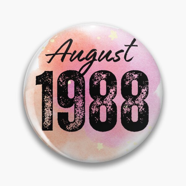 Item preview, August 1988 Birthday designed and sold by NumbersFort.