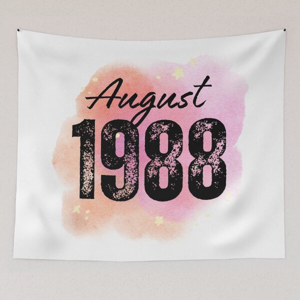 Item preview, August 1988 Birthday designed and sold by NumbersFort.