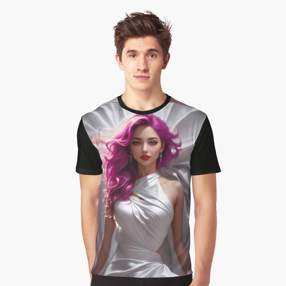 Portrait Of Selenia Athenia Captivating AI Concept Art by Xzendor7 Graphic T-Shirt