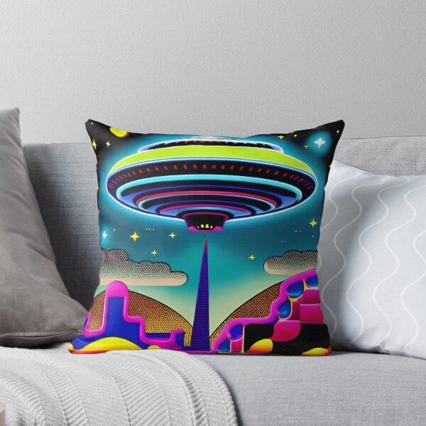 Item preview, Area 51 – Trippy Neon Surreal UFO 119 | Lazar designed and sold by Benito Del Ray.