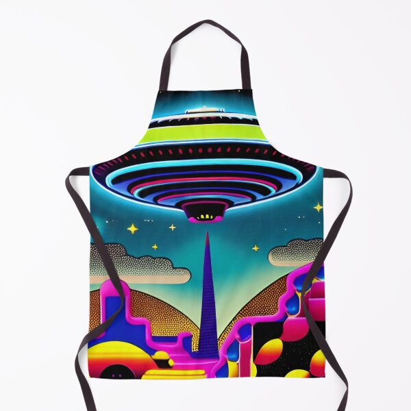 Item preview, Area 51 – Trippy Neon Surreal UFO 119 | Lazar designed and sold by Benito Del Ray.