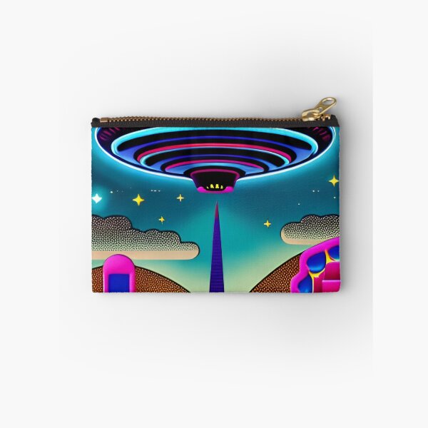 Item preview, Area 51 – Trippy Neon Surreal UFO 119 | Lazar designed and sold by Benito Del Ray.