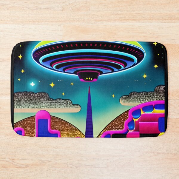 Item preview, Area 51 – Trippy Neon Surreal UFO 119 | Lazar designed and sold by Benito Del Ray.