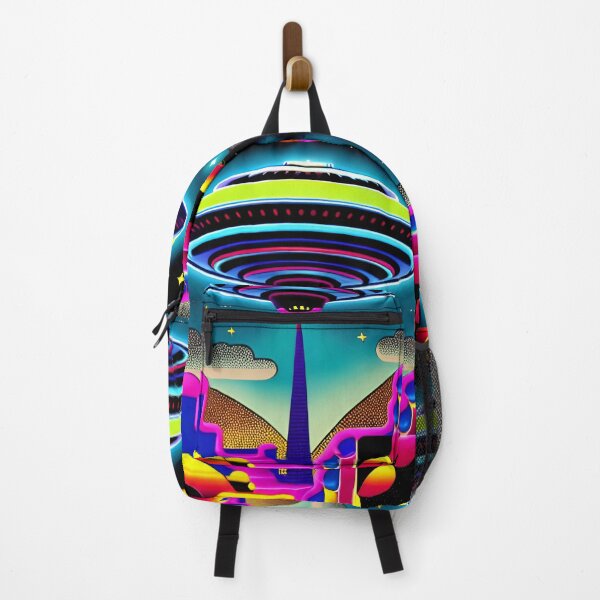 Item preview, Area 51 – Trippy Neon Surreal UFO 119 | Lazar designed and sold by Benito Del Ray.