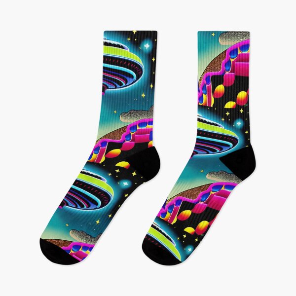 Item preview, Area 51 – Trippy Neon Surreal UFO 119 | Lazar designed and sold by Benito Del Ray.