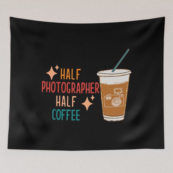 Artikelvorschau, Half Photographer Coffee Photograph Gift Funny Photographer entworfen und verkauft von KsuAnn.