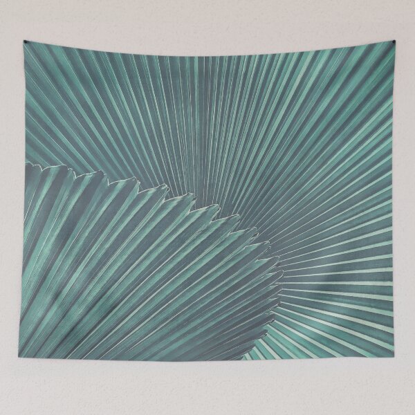 Item preview, Tropical Palm Leaf Matte Teal designed and sold by Sunnytime.