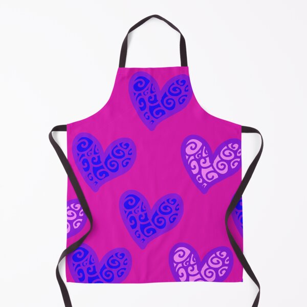 Item preview, Blue Pink Hearts, Hot Pink Bg designed and sold by awsomepatterns.