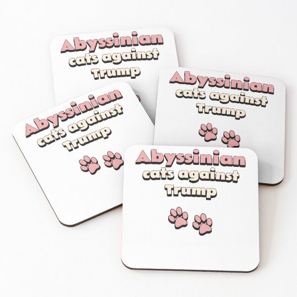 Item preview, Abyssinian cats against Trump designed and sold by DisceteDesigns.
