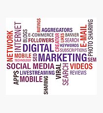 Online Marketing freak Photographic Print