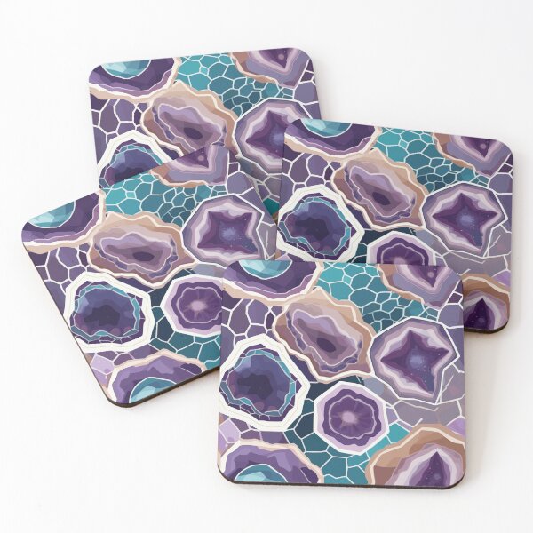 Item preview, Purple geode pattern designed and sold by RidaSalArt.