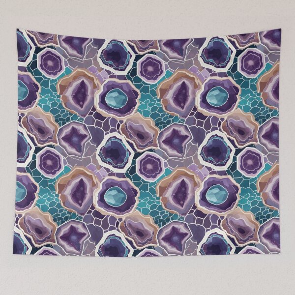 Item preview, Purple geode pattern designed and sold by RidaSalArt.
