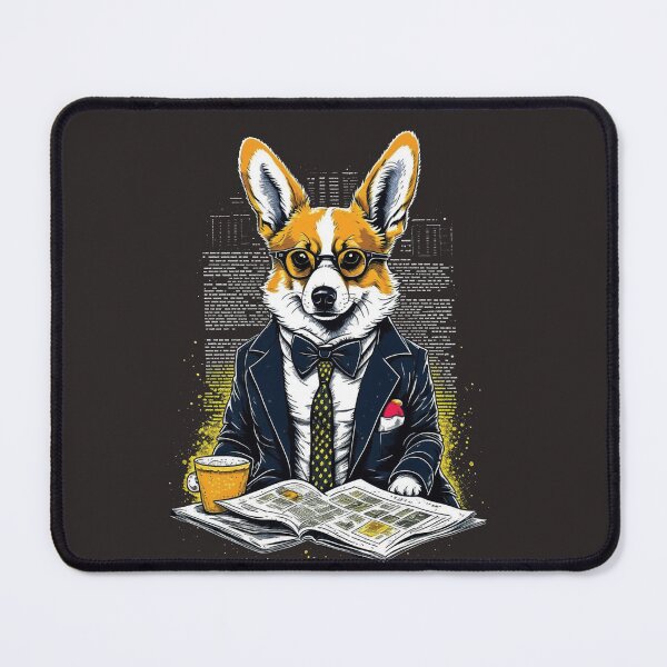 Item preview, Corgi reads Newspaper designed and sold by NewStyle44.