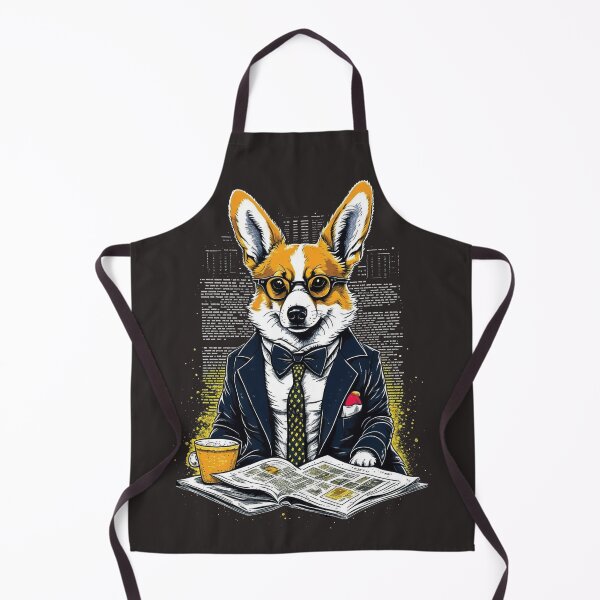 Item preview, Corgi reads Newspaper designed and sold by NewStyle44.