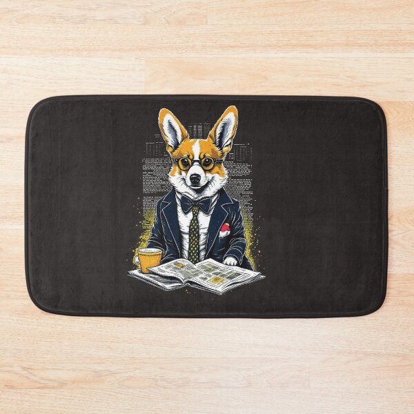 Item preview, Corgi reads Newspaper designed and sold by NewStyle44.