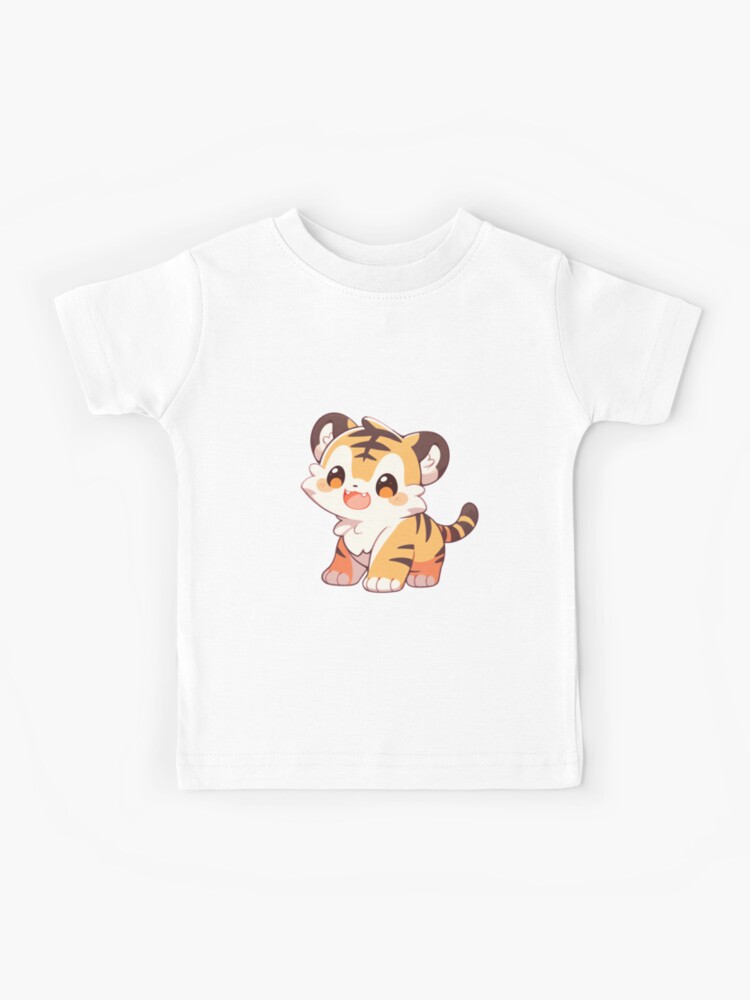 Cute Kawaii Baby Tiger Kids T-Shirt