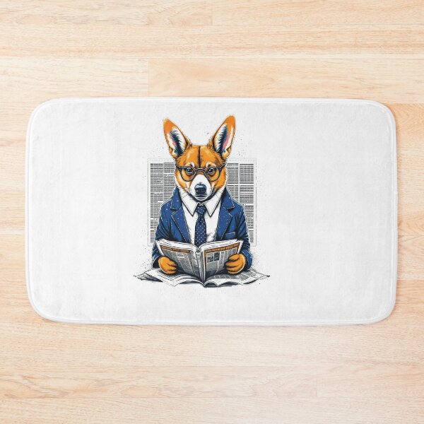 Item preview, Dog Corgi Reads Newspaper designed and sold by NewStyle44.