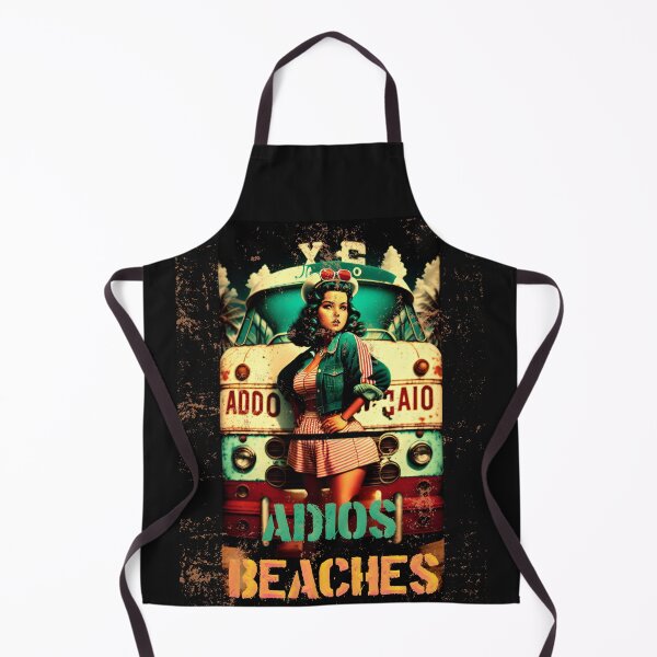 Item preview, ADIOS BEACHES PINUP GIRL - Vintage Summer design by CallisC Arts designed and sold by CallisC-Arts.