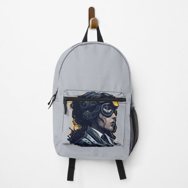 Item preview, Steampunk Art Military Pilot Woman Portrait designed and sold by SoccaTamam.