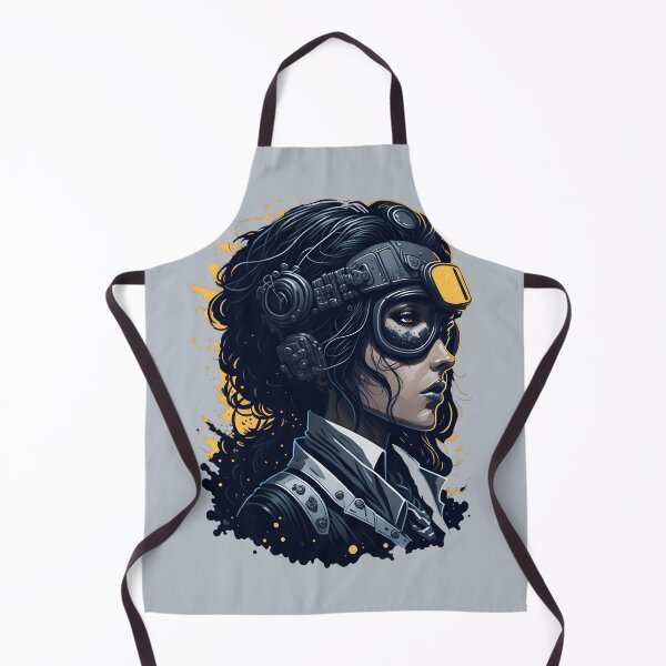 Item preview, Steampunk Art Military Pilot Woman Portrait designed and sold by SoccaTamam.