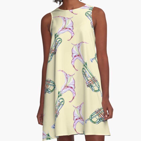 Angel trumpet A-Line Dress