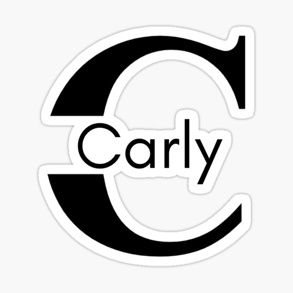 Initial Monogram Carly Name Label | Scarf