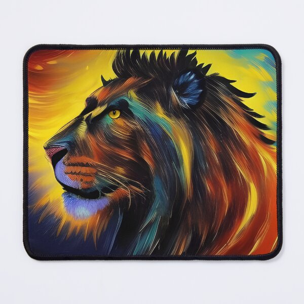 Item preview, Colourful Lion, Ai Generated Art designed and sold by ACC .